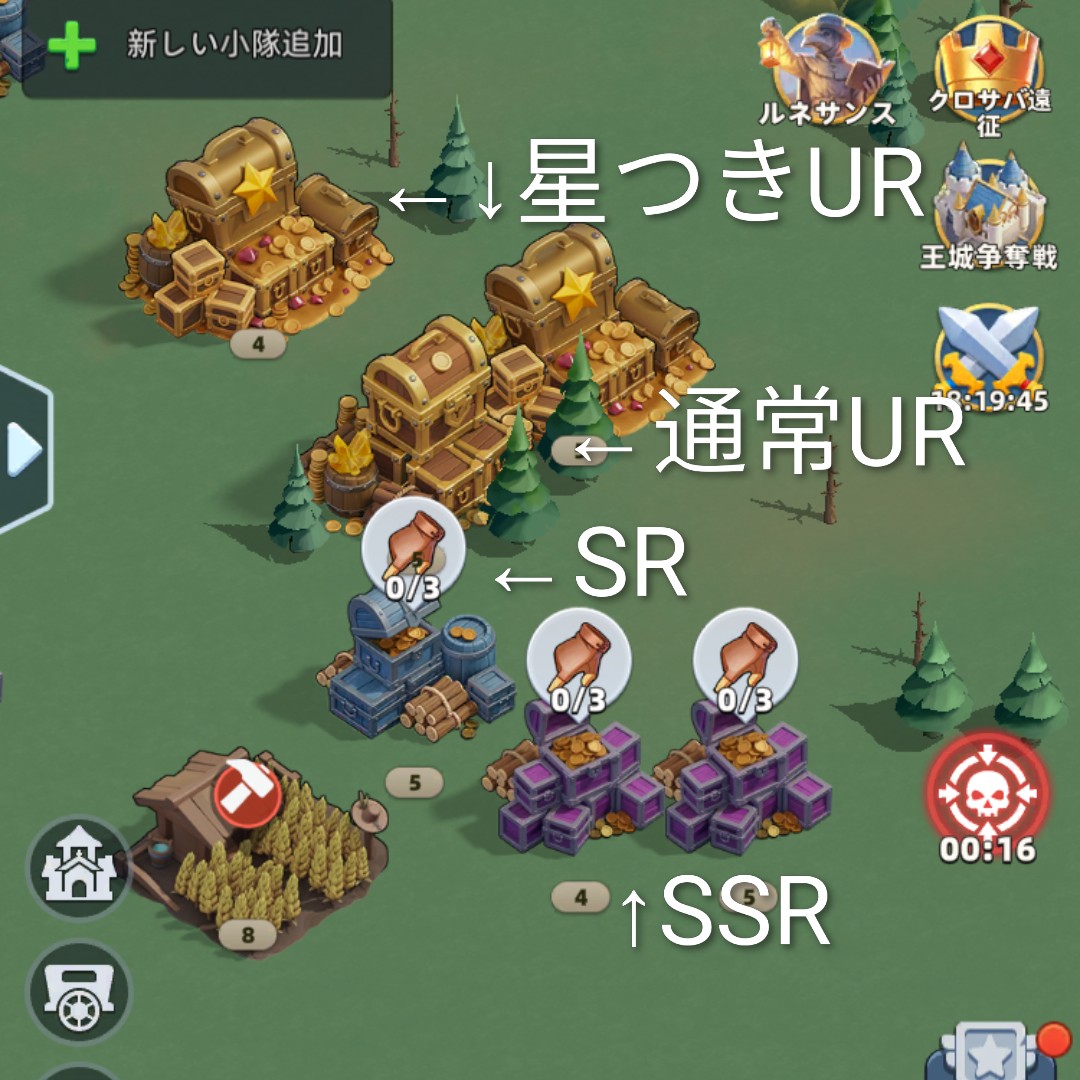 宝箱各種